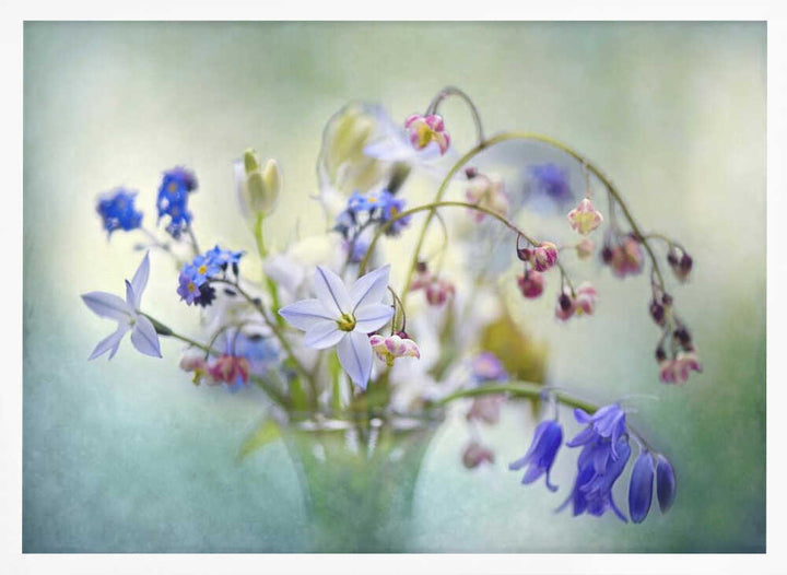 Soft Spring Bouquet - Stretched Canvas Poster or Fine Art Print