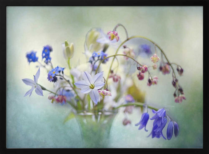 Soft Spring Bouquet - Stretched Canvas Poster or Fine Art Print