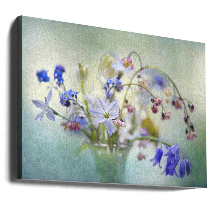Soft Spring Bouquet - Stretched Canvas Poster or Fine Art Print