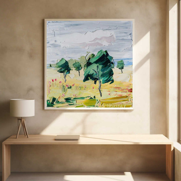 Softly Softly - Square Stretched Canvas, Poster or Fine Art Print by Angela Hawkey - I Heart Wall Art - Poster Print, Canvas Print or Framed Art Print