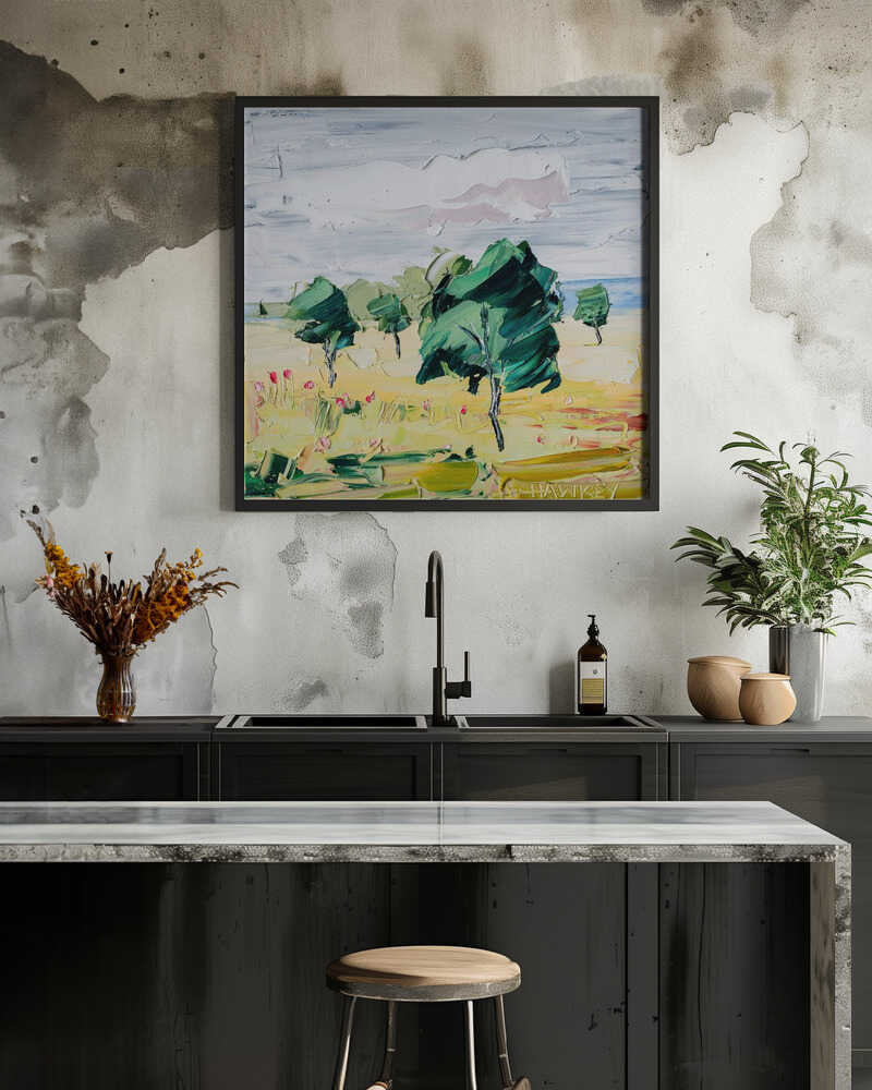 Softly Softly - Square Stretched Canvas, Poster or Fine Art Print by Angela Hawkey - I Heart Wall Art - Poster Print, Canvas Print or Framed Art Print