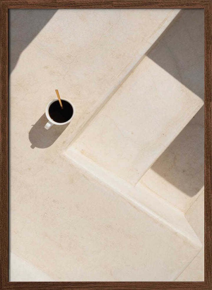 Solitude with Coffee - Stretched Canvas, Poster or Fine Art Print - I Heart Wall Art - Poster Print, Canvas Print or Framed Art Print