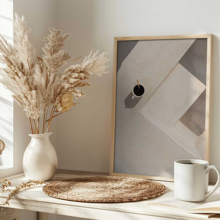 Solitude with Coffee - Stretched Canvas, Poster or Fine Art Print - I Heart Wall Art - Poster Print, Canvas Print or Framed Art Print