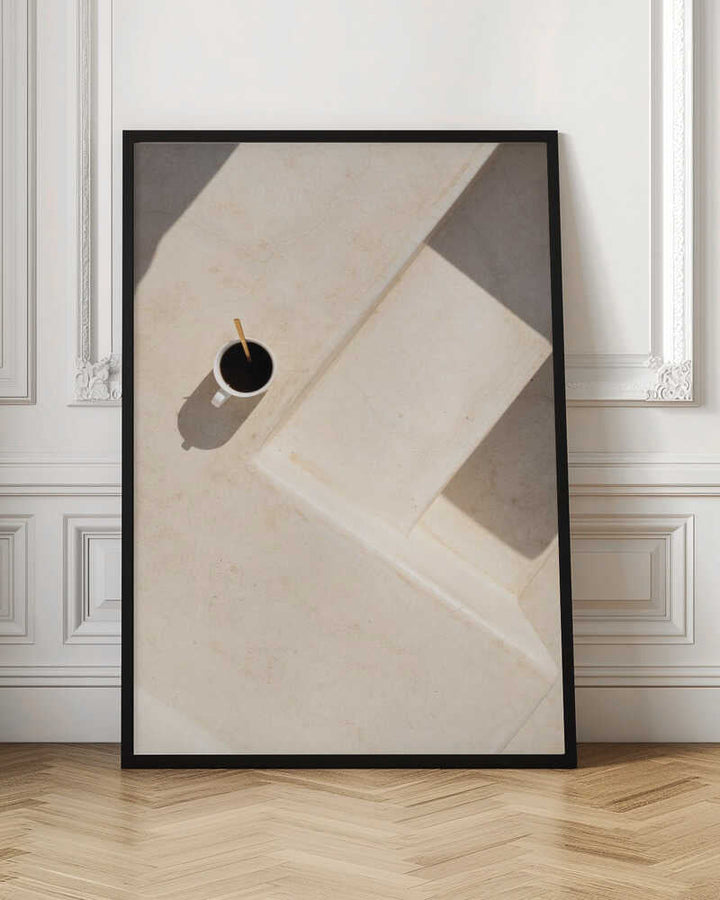 Solitude with Coffee - Stretched Canvas, Poster or Fine Art Print - I Heart Wall Art - Poster Print, Canvas Print or Framed Art Print