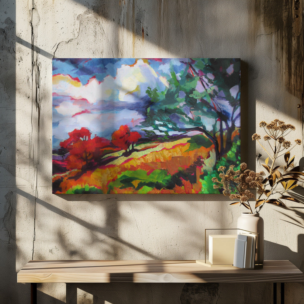 Sonoma Hillside - Stretched Canvas, Poster or Fine Art Print I Heart Wall Art