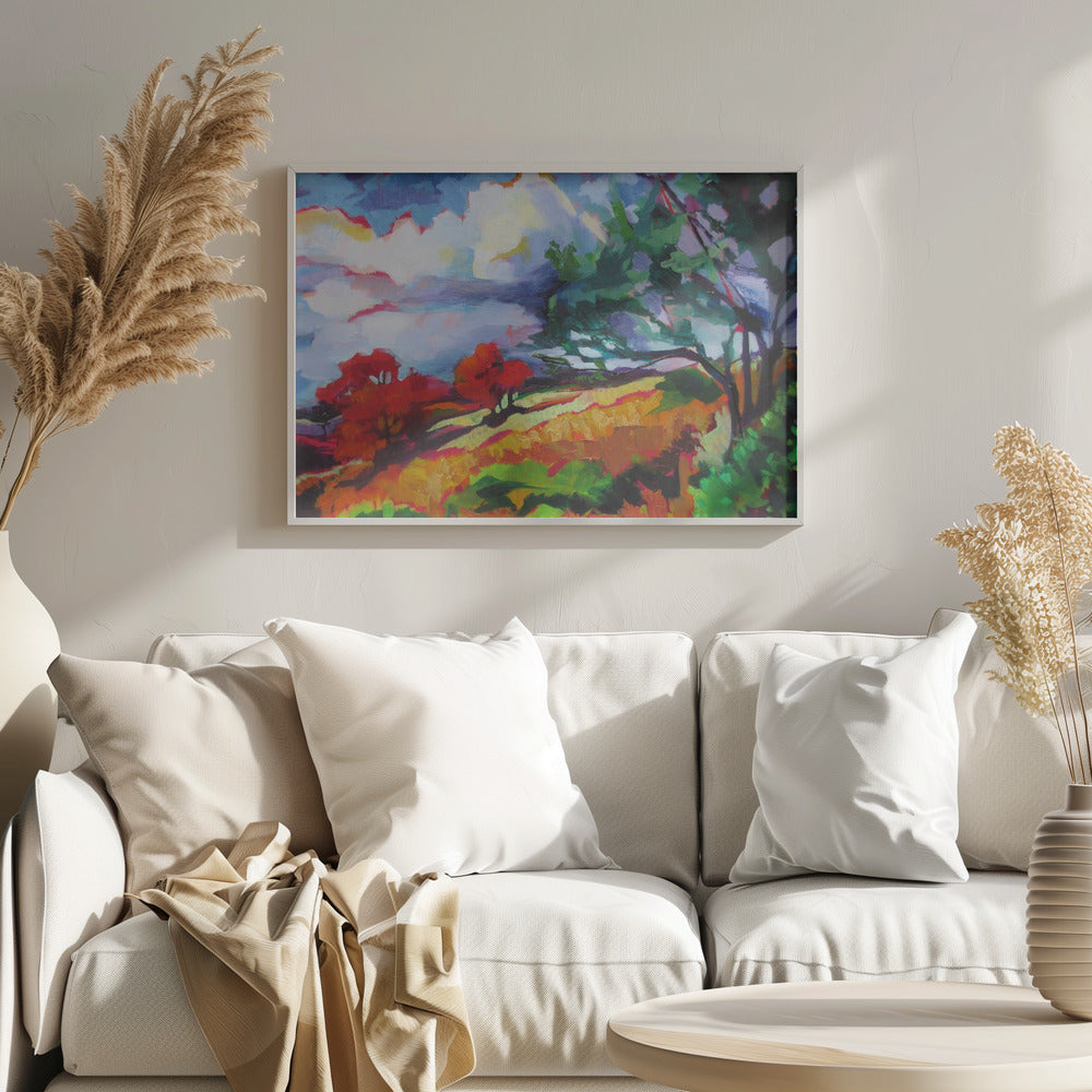 Sonoma Hillside - Stretched Canvas, Poster or Fine Art Print I Heart Wall Art