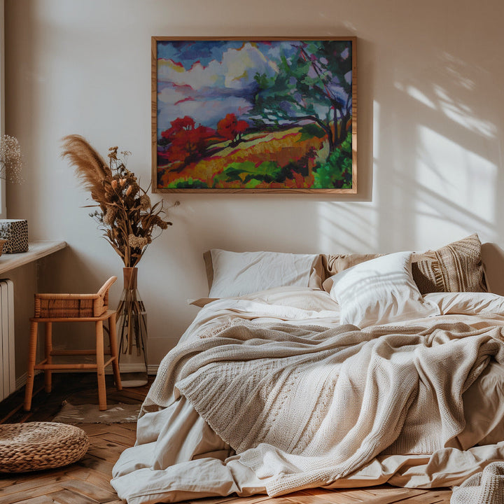 Sonoma Hillside - Stretched Canvas, Poster or Fine Art Print I Heart Wall Art