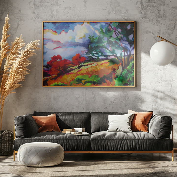 Sonoma Hillside - Stretched Canvas, Poster or Fine Art Print I Heart Wall Art