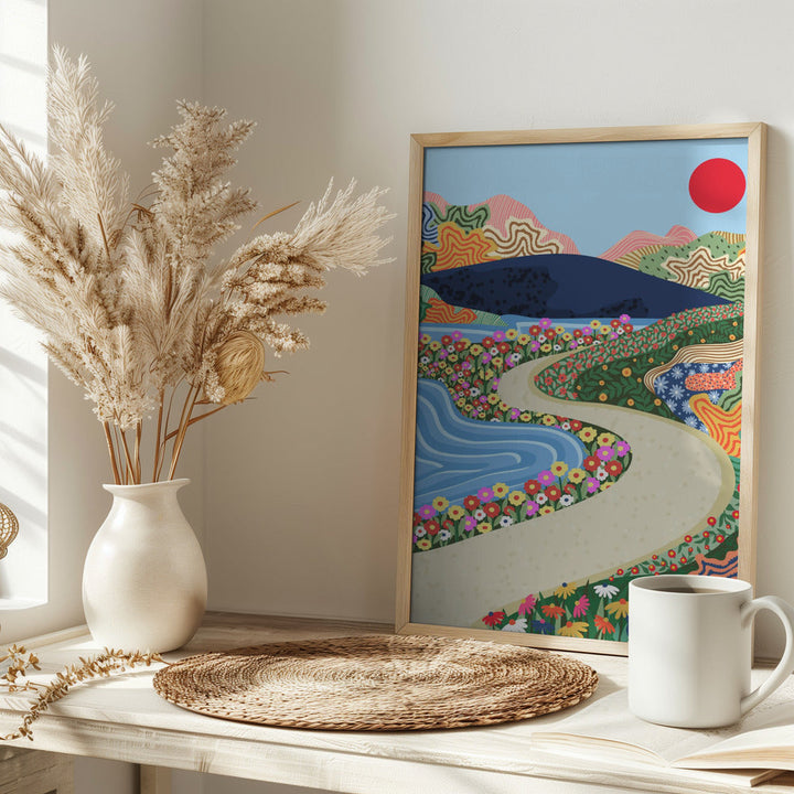 Soothing Horizon - Stretched Canvas, Poster or Fine Art Print I Heart Wall Art