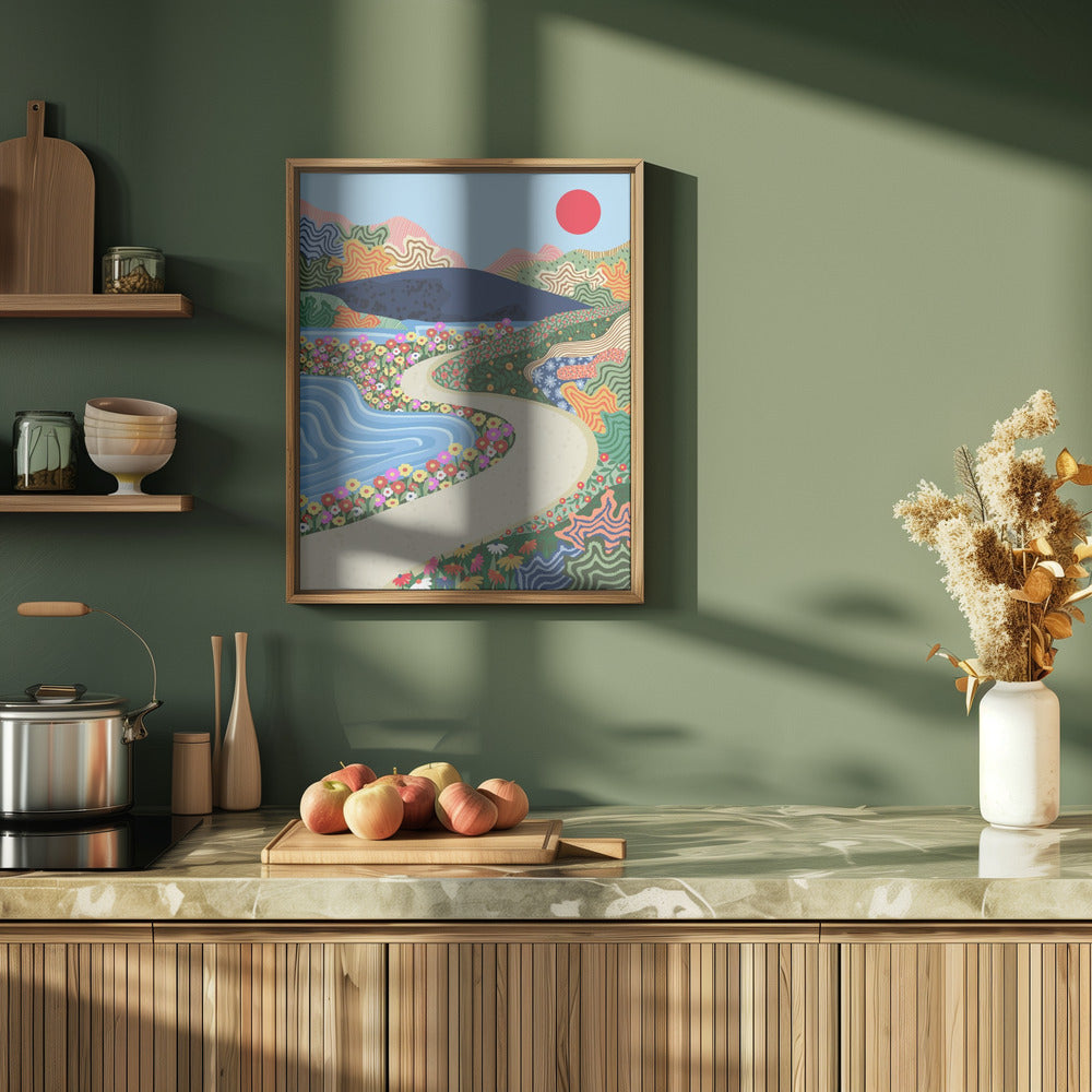 Soothing Horizon - Stretched Canvas, Poster or Fine Art Print I Heart Wall Art
