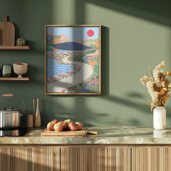 Soothing Horizon - Stretched Canvas, Poster or Fine Art Print I Heart Wall Art