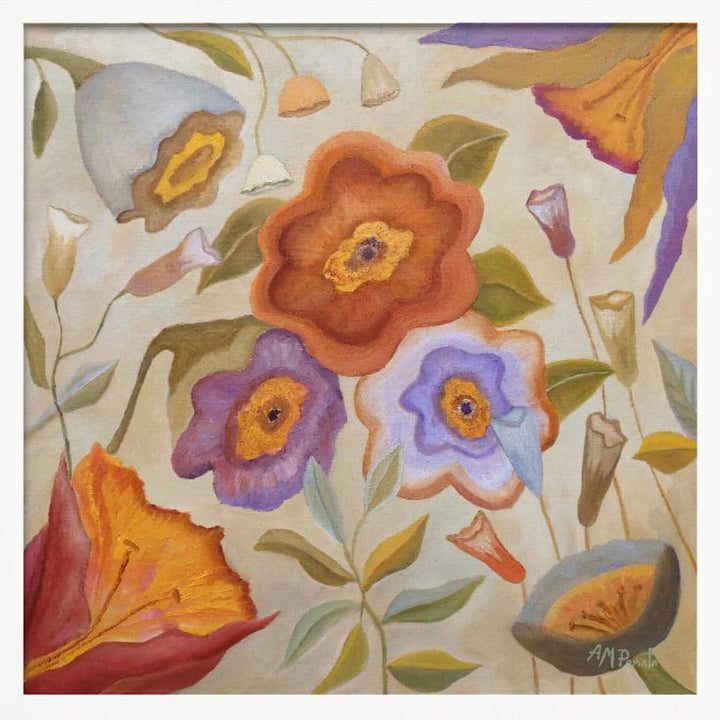 Sounding Vines - Square Stretched Canvas, Poster or Fine Art Print I Heart Wall Art