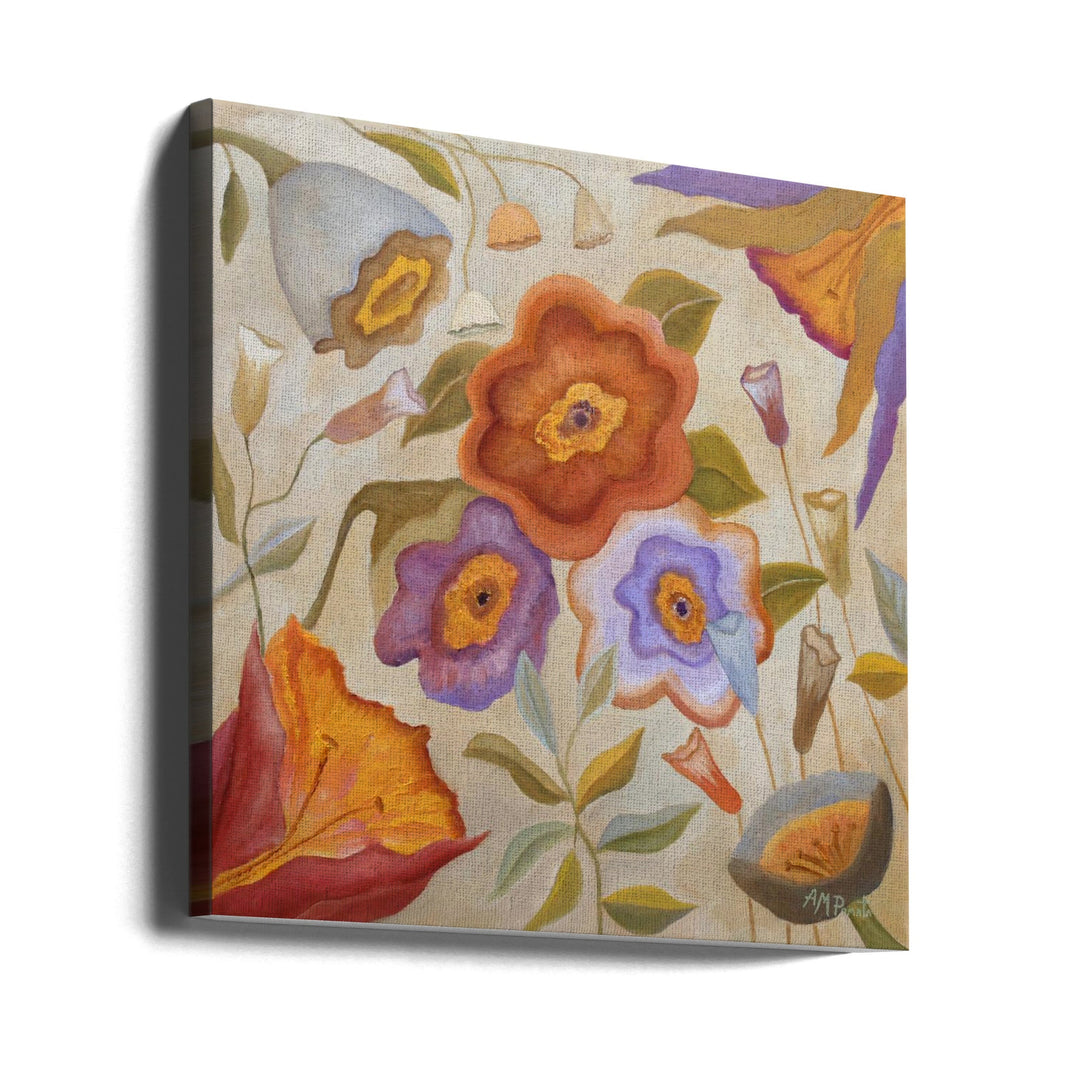 Sounding Vines - Square Stretched Canvas, Poster or Fine Art Print I Heart Wall Art
