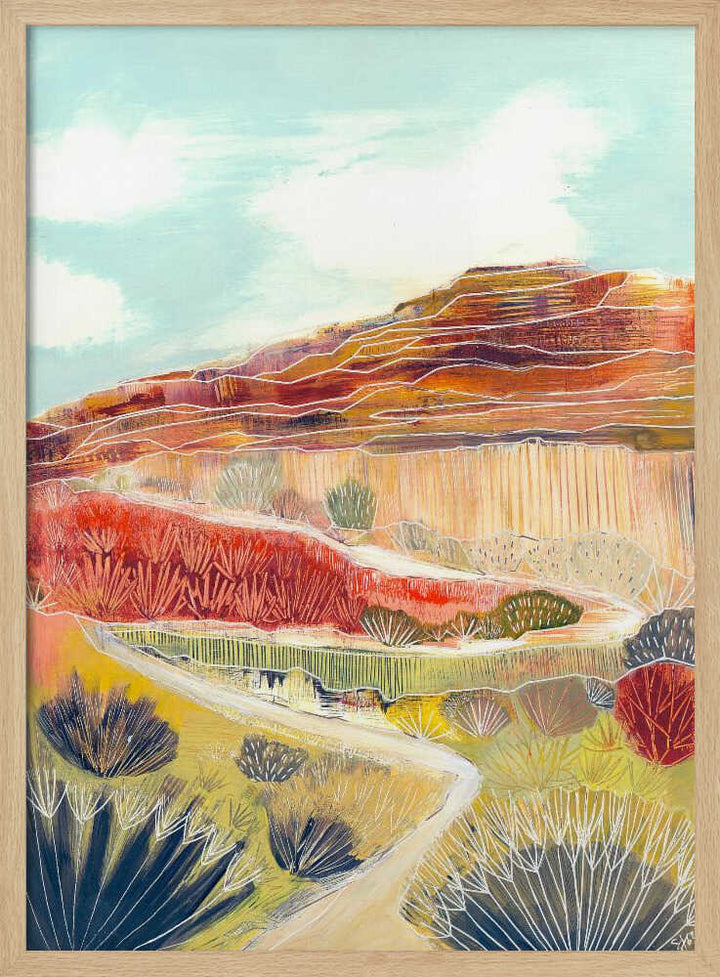 Southwest Desert Path - Stretched Canvas, Poster or Fine Art Print - I Heart Wall Art - Poster Print, Canvas Print or Framed Art Print