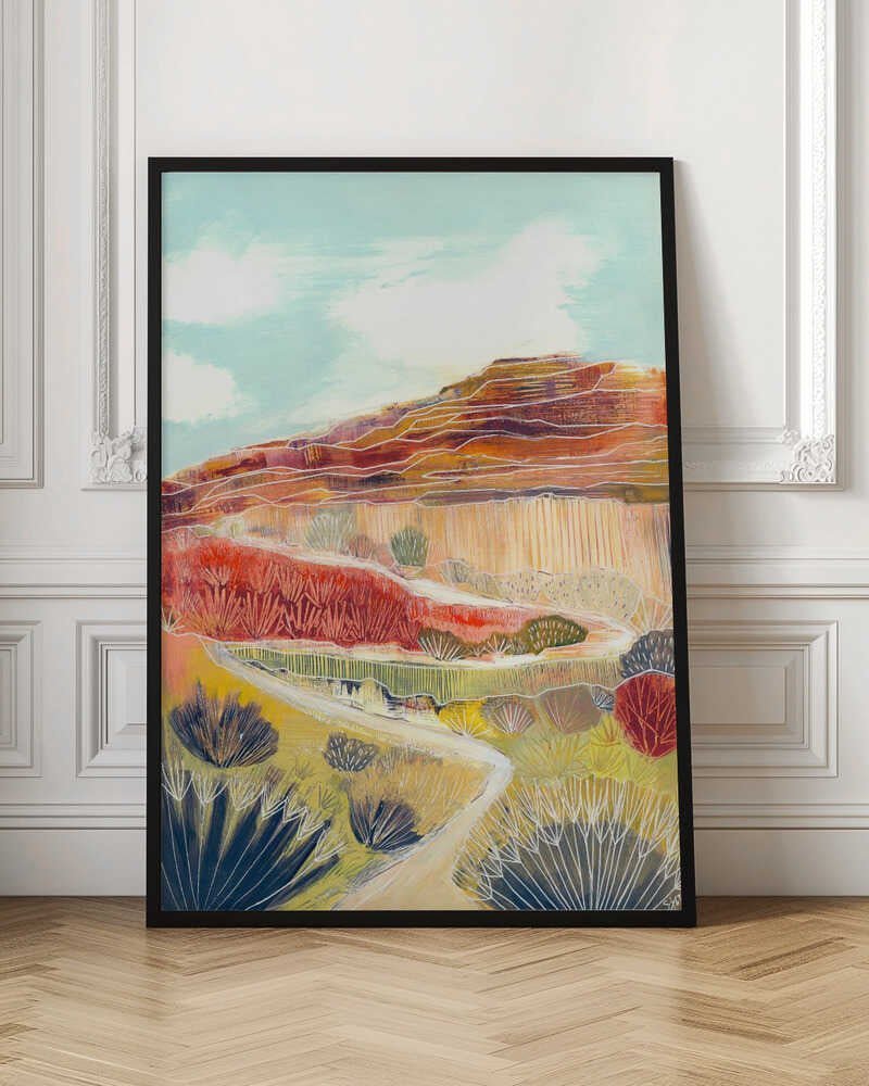 Southwest Desert Path - Stretched Canvas, Poster or Fine Art Print - I Heart Wall Art - Poster Print, Canvas Print or Framed Art Print