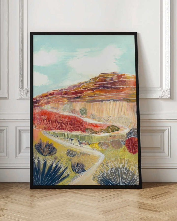 Southwest Desert Path - Stretched Canvas, Poster or Fine Art Print - I Heart Wall Art - Poster Print, Canvas Print or Framed Art Print