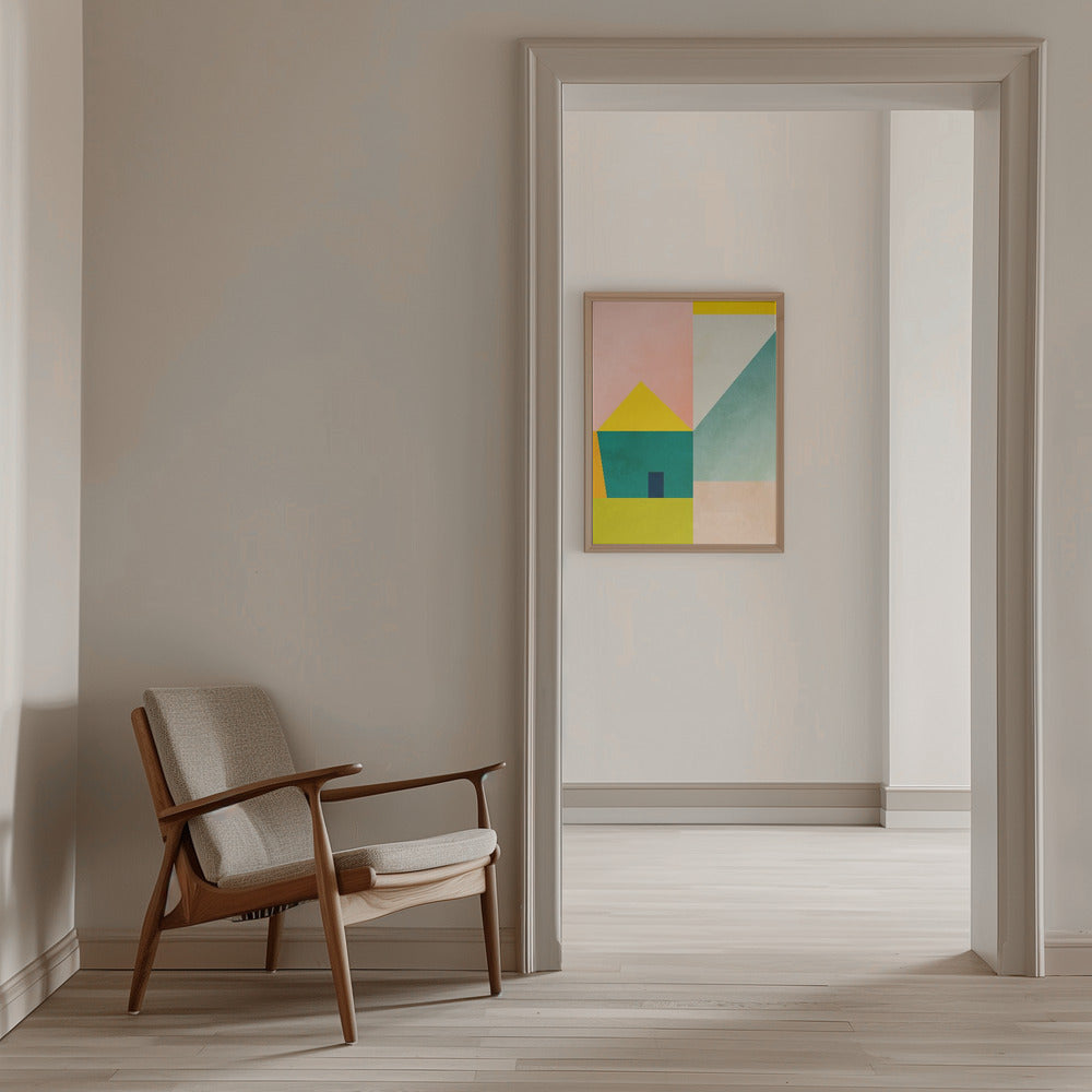 Spaces 3 Haus - Stretched Canvas, Poster or Fine Art Print I Heart Wall Art