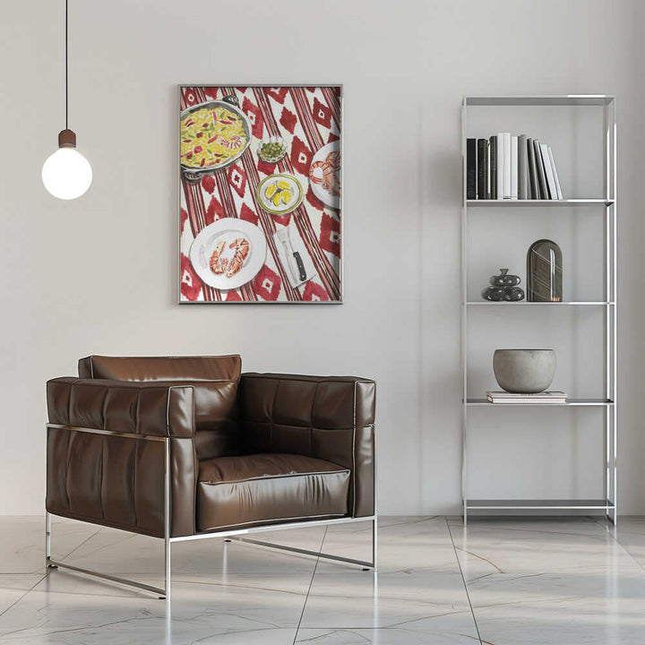 Spanish Paella Meal - Stretched Canvas, Poster or Fine Art Print - I Heart Wall Art - Poster Print, Canvas Print or Framed Art Print