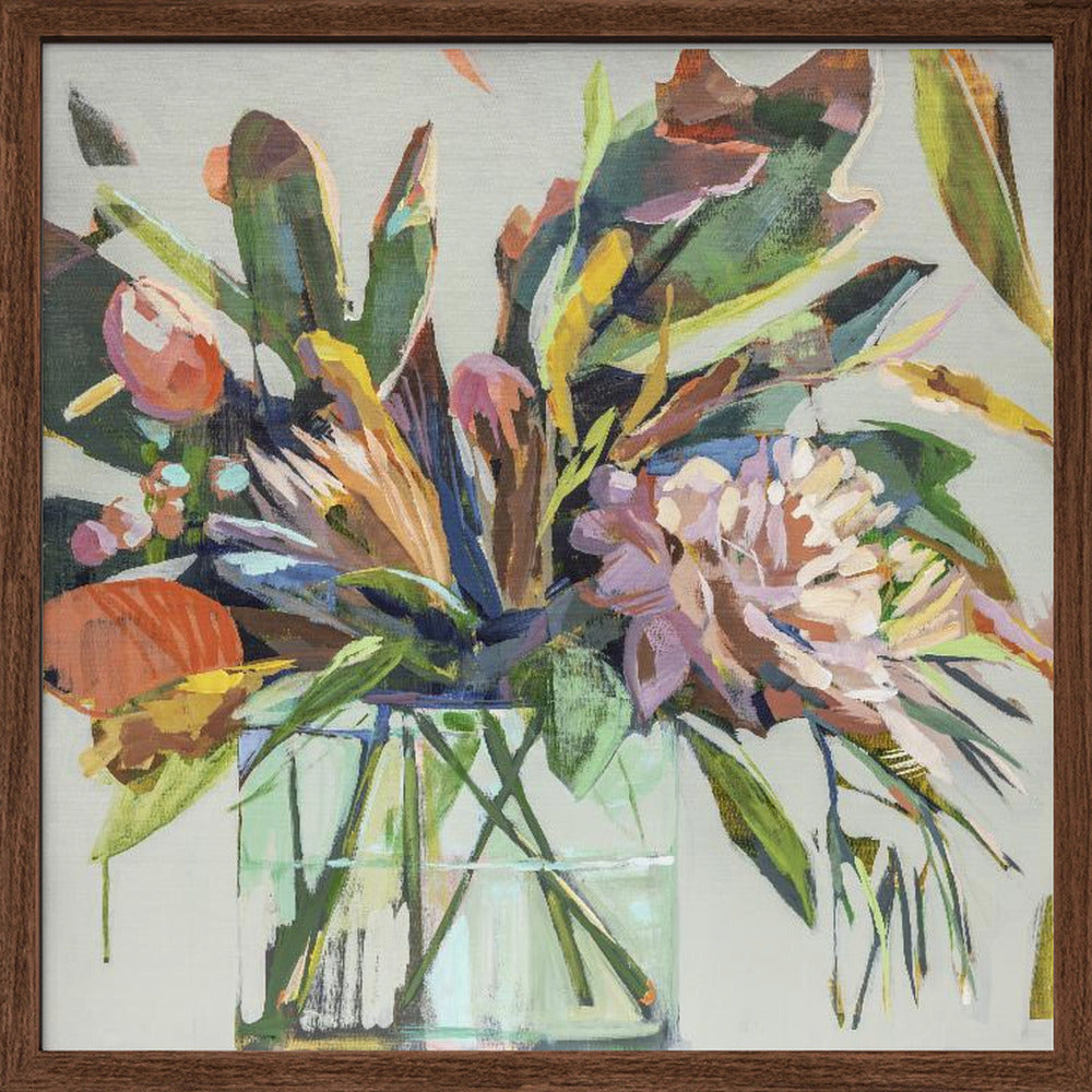Spikeybouquet - Square Stretched Canvas, Poster or Fine Art Print I Heart Wall Art