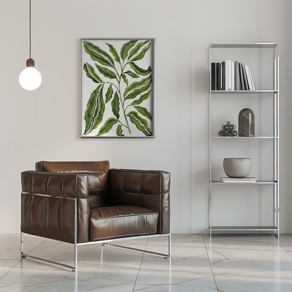 Sprig Of Leaves - Stretched Canvas, Poster or Fine Art Print - I Heart Wall Art - Poster Print, Canvas Print or Framed Art Print