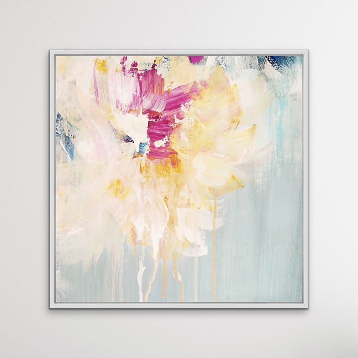 Spring - Abstract Square Canvas Floral Print - I Heart Wall Art