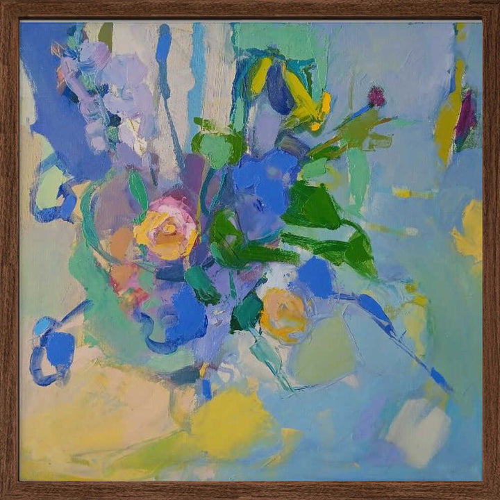 Spring . Bouquet - Square Stretched Canvas, Poster or Fine Art Print - I Heart Wall Art - Poster Print, Canvas Print or Framed Art Print