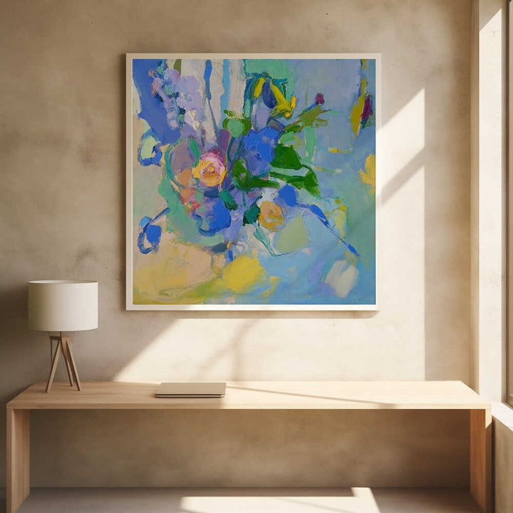 Spring . Bouquet - Square Stretched Canvas, Poster or Fine Art Print - I Heart Wall Art - Poster Print, Canvas Print or Framed Art Print
