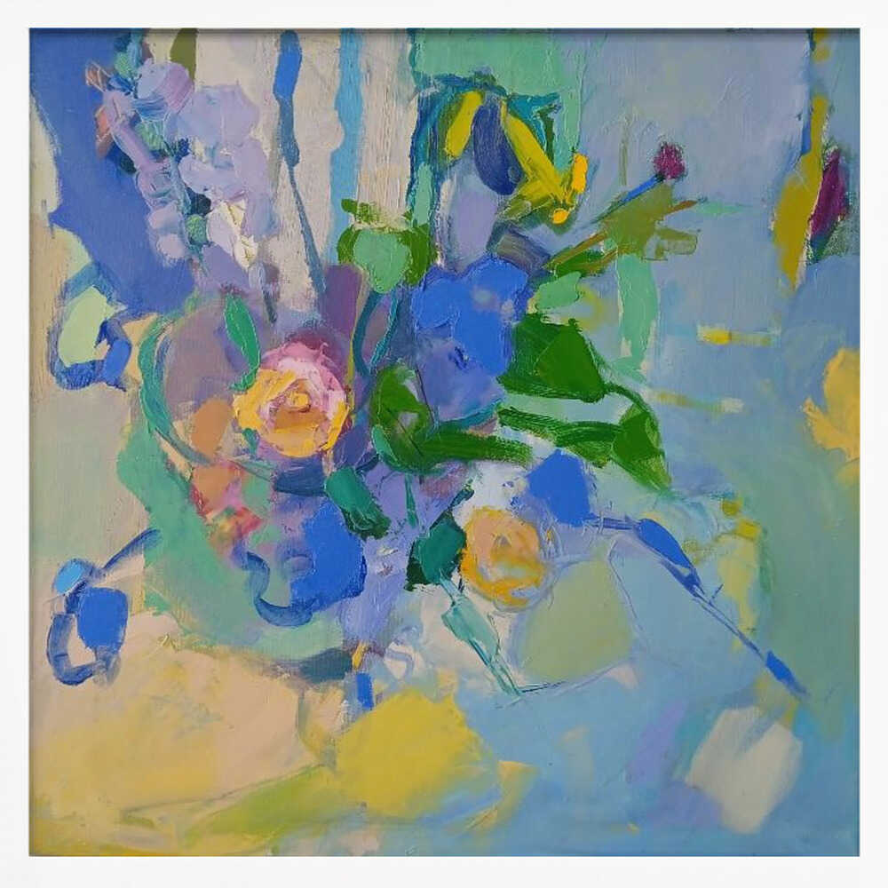 Spring . Bouquet - Square Stretched Canvas, Poster or Fine Art Print - I Heart Wall Art - Poster Print, Canvas Print or Framed Art Print