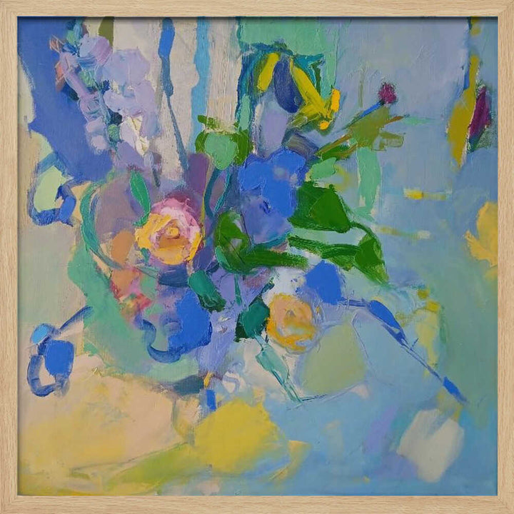 Spring . Bouquet - Square Stretched Canvas, Poster or Fine Art Print - I Heart Wall Art - Poster Print, Canvas Print or Framed Art Print