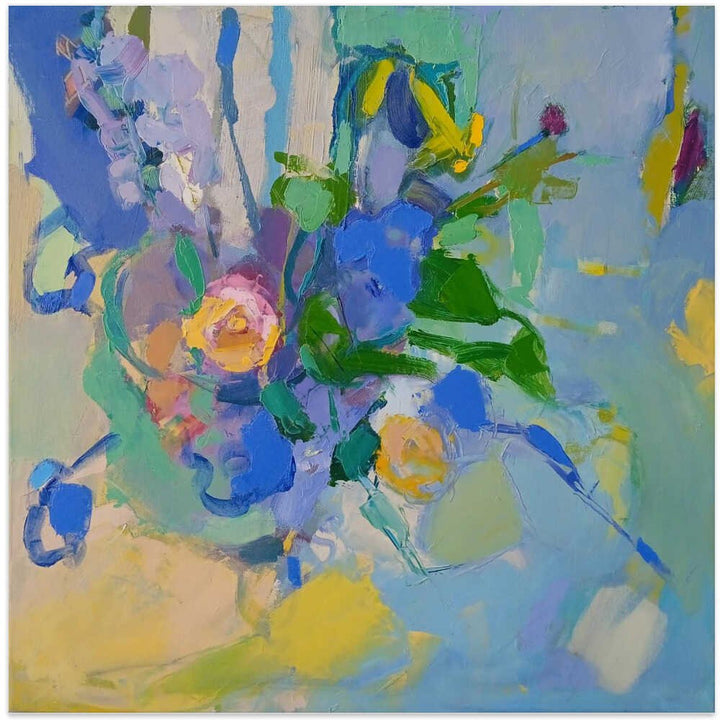 Spring . Bouquet - Square Stretched Canvas, Poster or Fine Art Print - I Heart Wall Art - Poster Print, Canvas Print or Framed Art Print