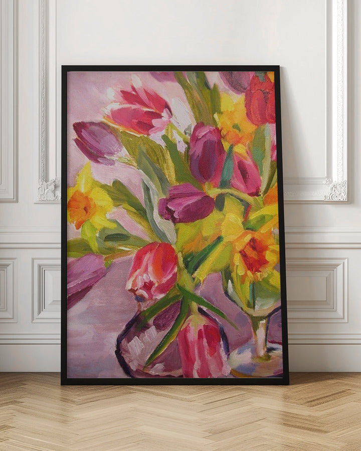 Spring Flowers - Stretched Canvas, Poster or Fine Art Print I Heart Wall Art