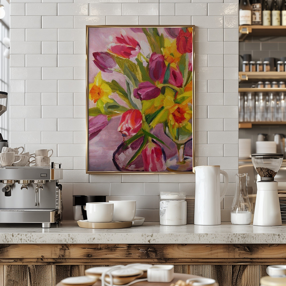 Spring Flowers - Stretched Canvas, Poster or Fine Art Print I Heart Wall Art