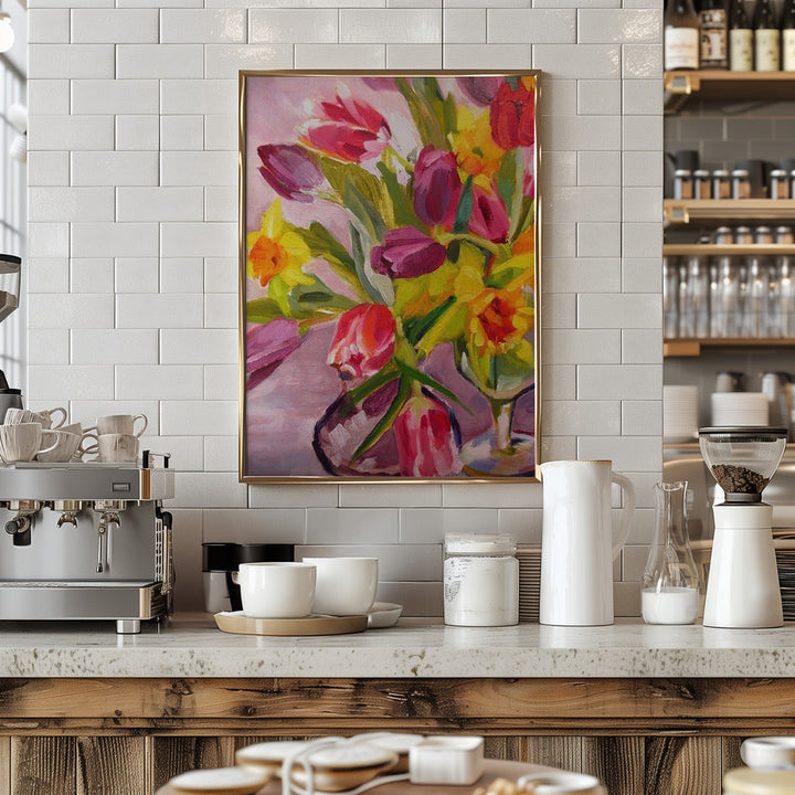 Spring Flowers - Stretched Canvas, Poster or Fine Art Print I Heart Wall Art