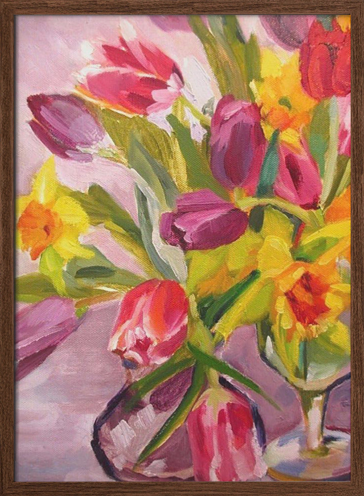 Spring Flowers - Stretched Canvas, Poster or Fine Art Print I Heart Wall Art