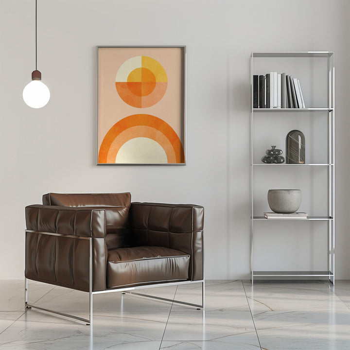 Spring Mid Rhapsody Orange 2 - Stretched Canvas, Poster or Fine Art Print I Heart Wall Art