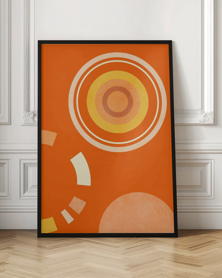 Spring Mid Rhapsody Orange 4 - Stretched Canvas, Poster or Fine Art Print I Heart Wall Art