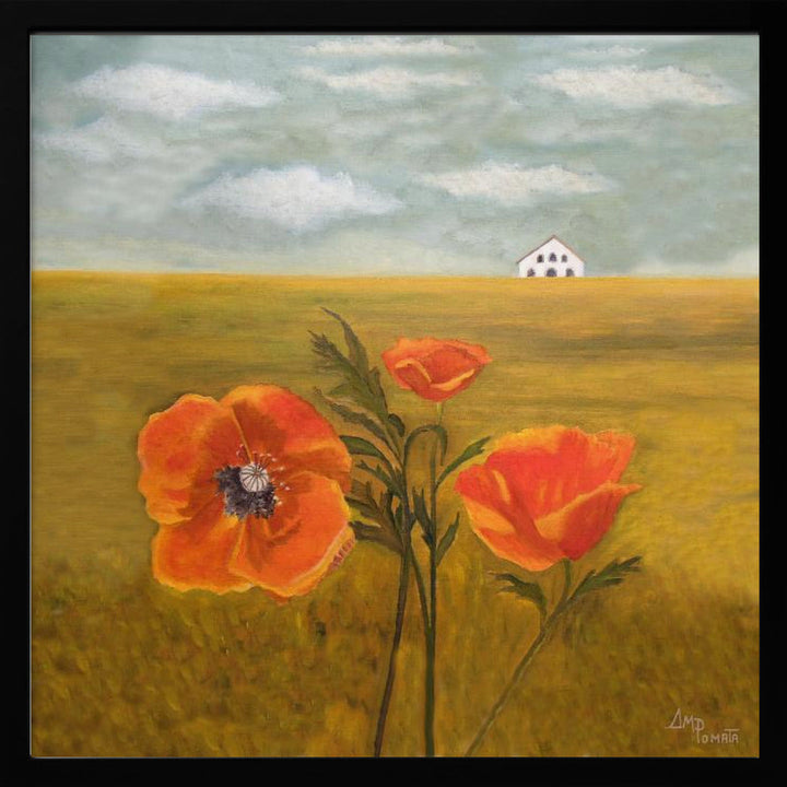Springtime Storm Ii - Square Stretched Canvas, Poster or Fine Art Print I Heart Wall Art