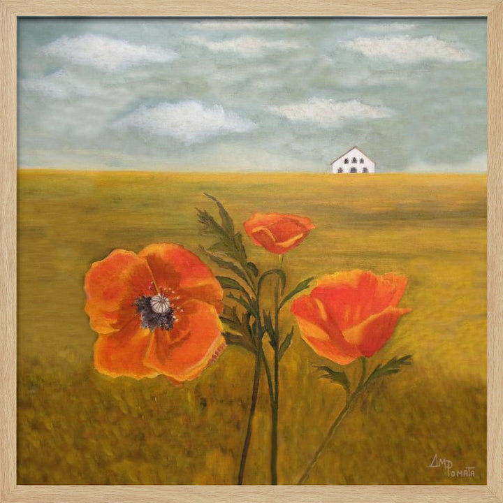 Springtime Storm Ii - Square Stretched Canvas, Poster or Fine Art Print I Heart Wall Art