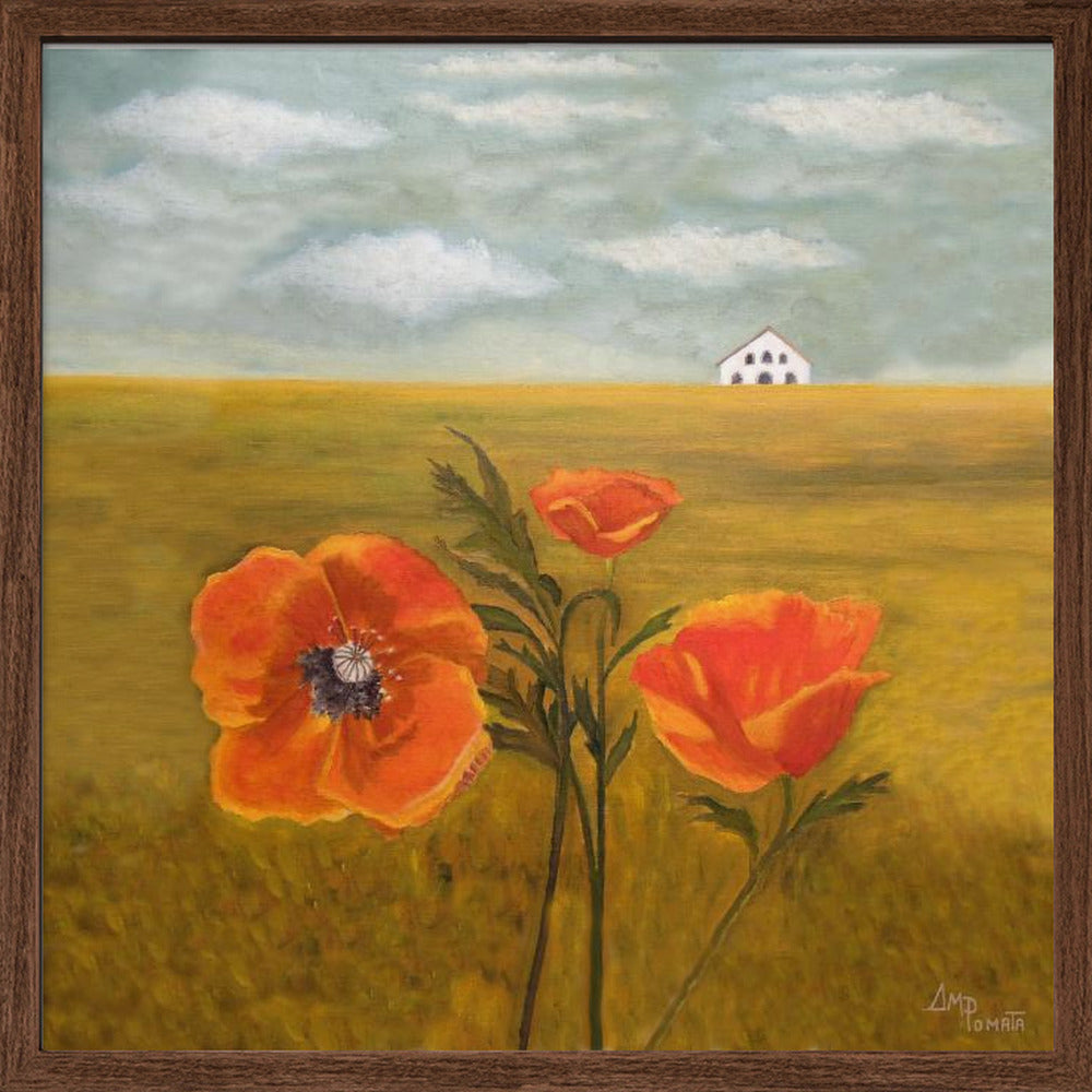 Springtime Storm Ii - Square Stretched Canvas, Poster or Fine Art Print I Heart Wall Art
