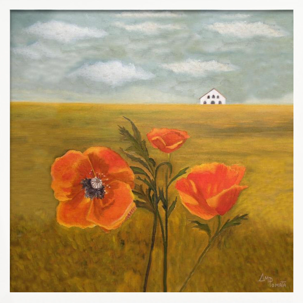 Springtime Storm Ii - Square Stretched Canvas, Poster or Fine Art Print I Heart Wall Art