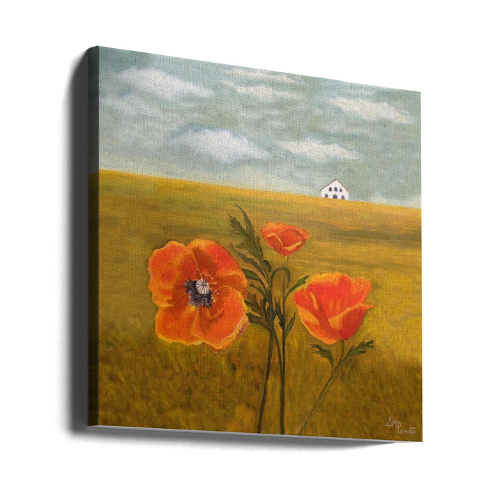 Springtime Storm Ii - Square Stretched Canvas, Poster or Fine Art Print I Heart Wall Art