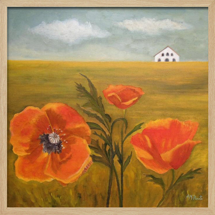 Springtime Storm - Square Stretched Canvas, Poster or Fine Art Print I Heart Wall Art