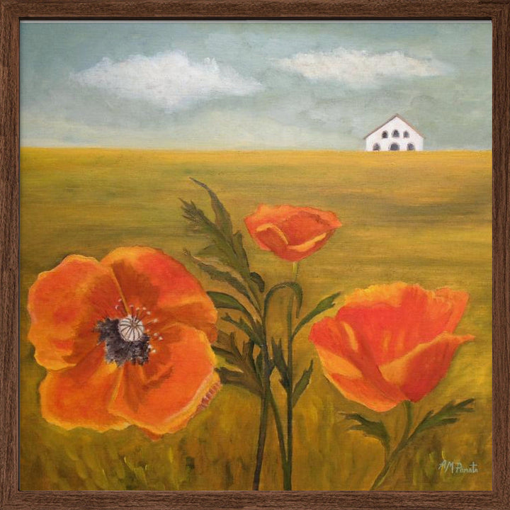 Springtime Storm - Square Stretched Canvas, Poster or Fine Art Print I Heart Wall Art