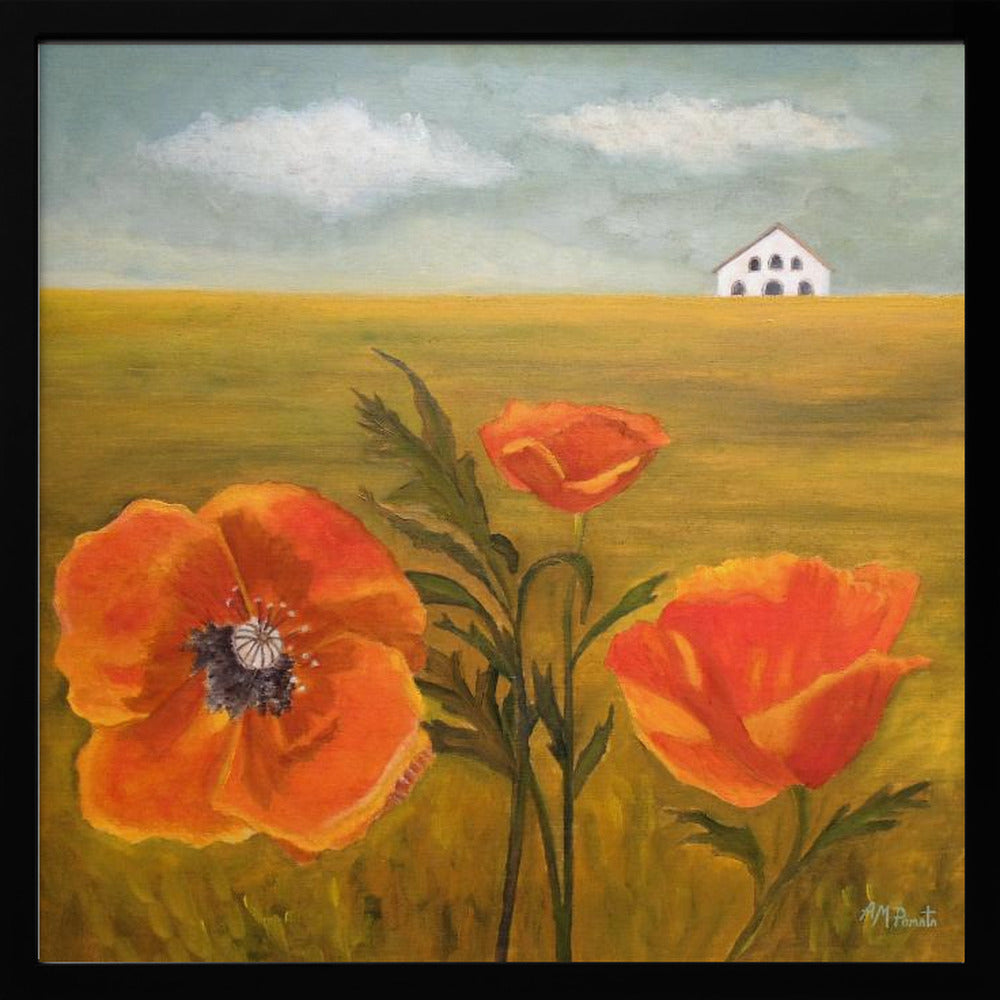 Springtime Storm - Square Stretched Canvas, Poster or Fine Art Print I Heart Wall Art