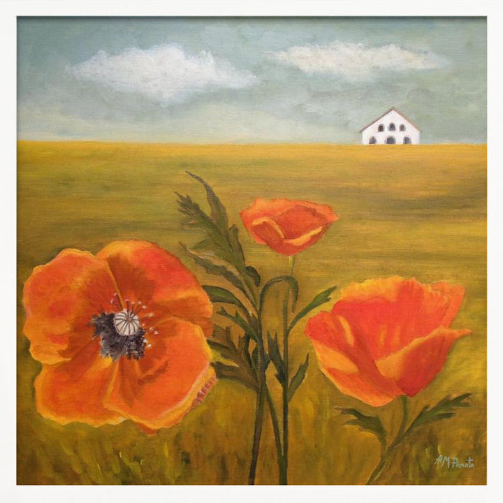 Springtime Storm - Square Stretched Canvas, Poster or Fine Art Print I Heart Wall Art
