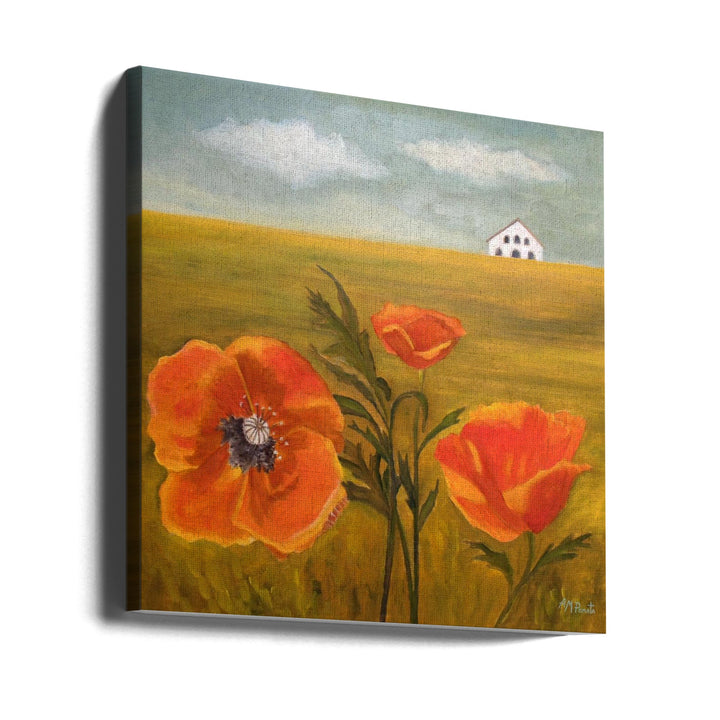 Springtime Storm - Square Stretched Canvas, Poster or Fine Art Print I Heart Wall Art