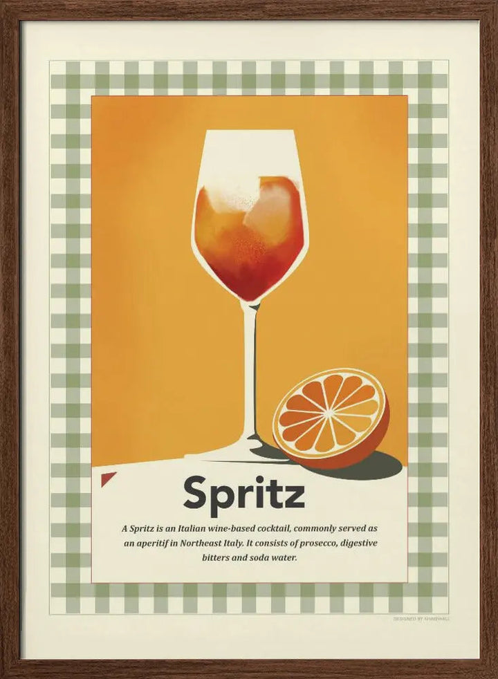 Spritz retro print - Stretched Canvas, Poster or Fine Art Print I Heart Wall Art