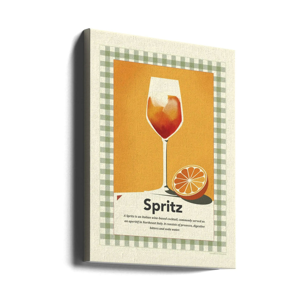 Spritz retro print - Stretched Canvas, Poster or Fine Art Print I Heart Wall Art