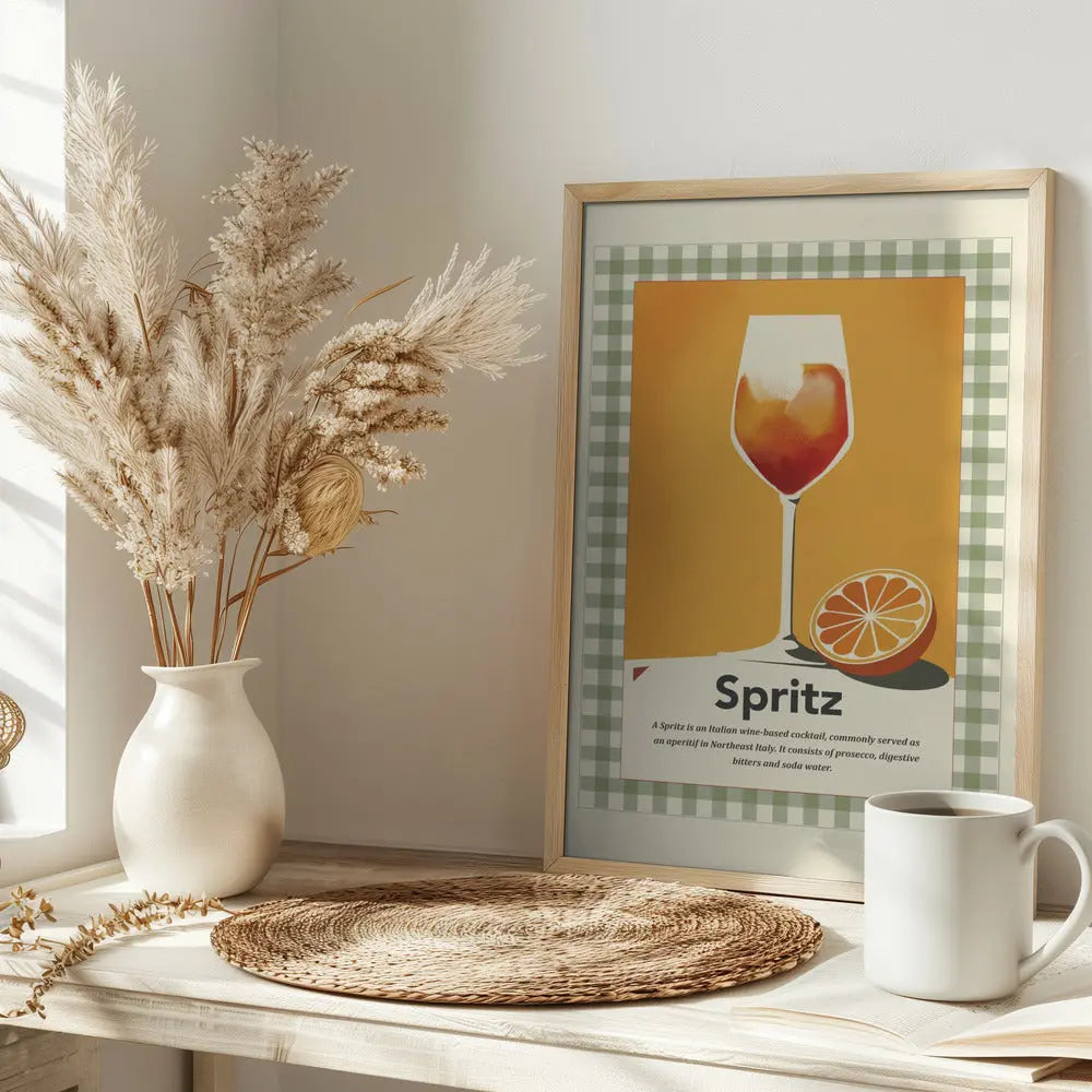 Spritz retro print - Stretched Canvas, Poster or Fine Art Print I Heart Wall Art