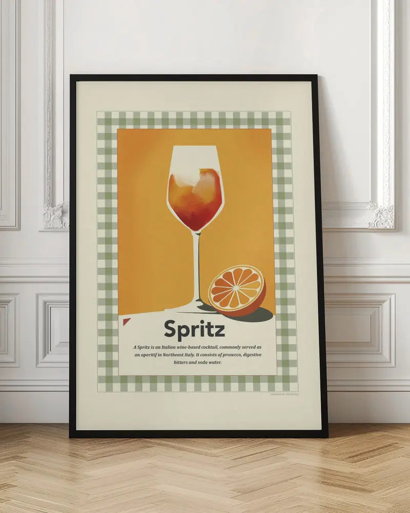 Spritz retro print - Stretched Canvas, Poster or Fine Art Print I Heart Wall Art